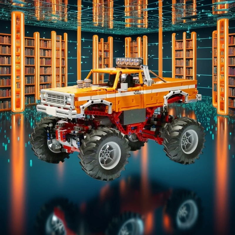 Vintage Collectible Trucks - 1683 peças MOC Modelo de Caminhão