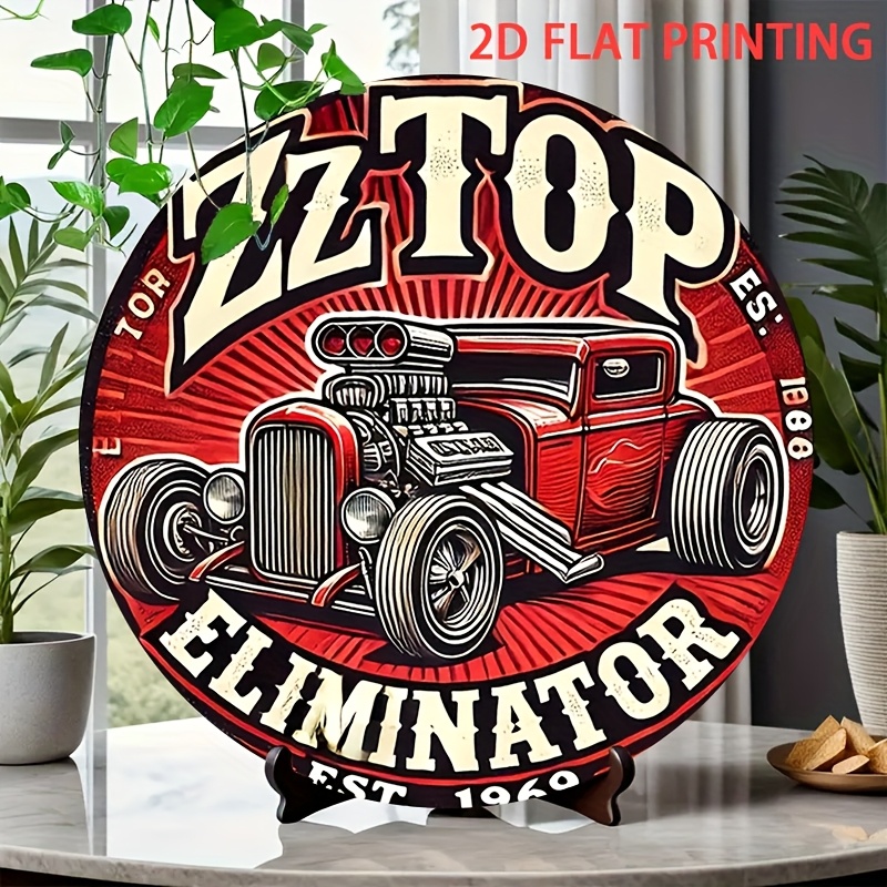 Vintage Collectible Plates - 2D plano, 1 peça ZZ Top