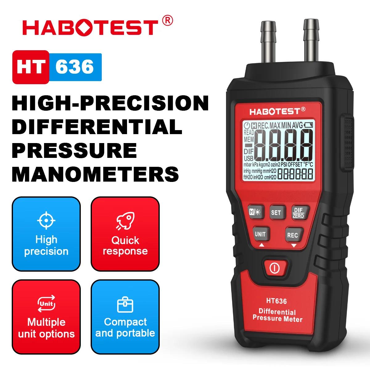 Analog Meter Gauge - Habotest ht636 medidor de pressão digital