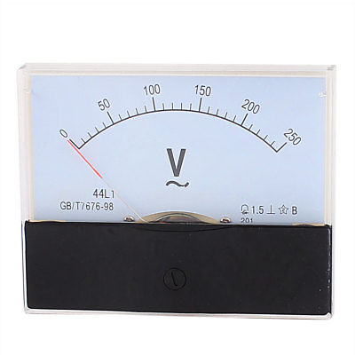 Analog Meter Gauge - 44L1 AC 0-250V Painel Analógico Voltímetro