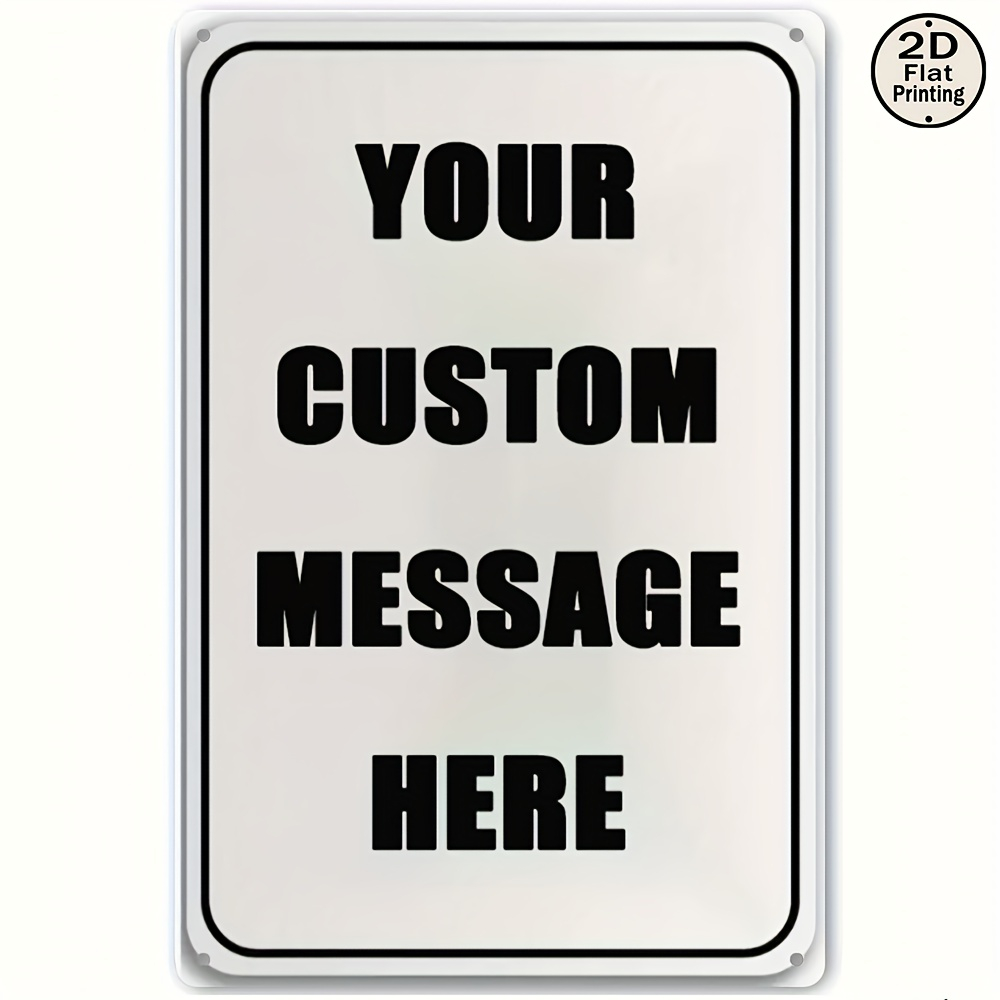Vintage Collectible Plates - Placa de Metal Personalizada com Seu