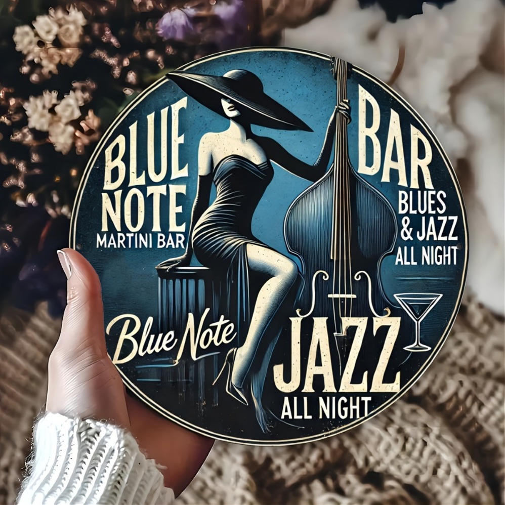 Blue Note Jazz Martini Bar Art - Vintage Collectible Plates avaliação e preço