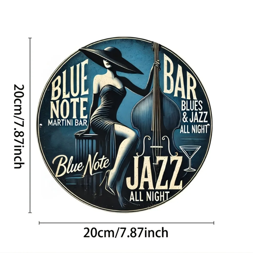 Blue Note Jazz Martini Bar Art - Vintage Collectible Plates avaliação e preço