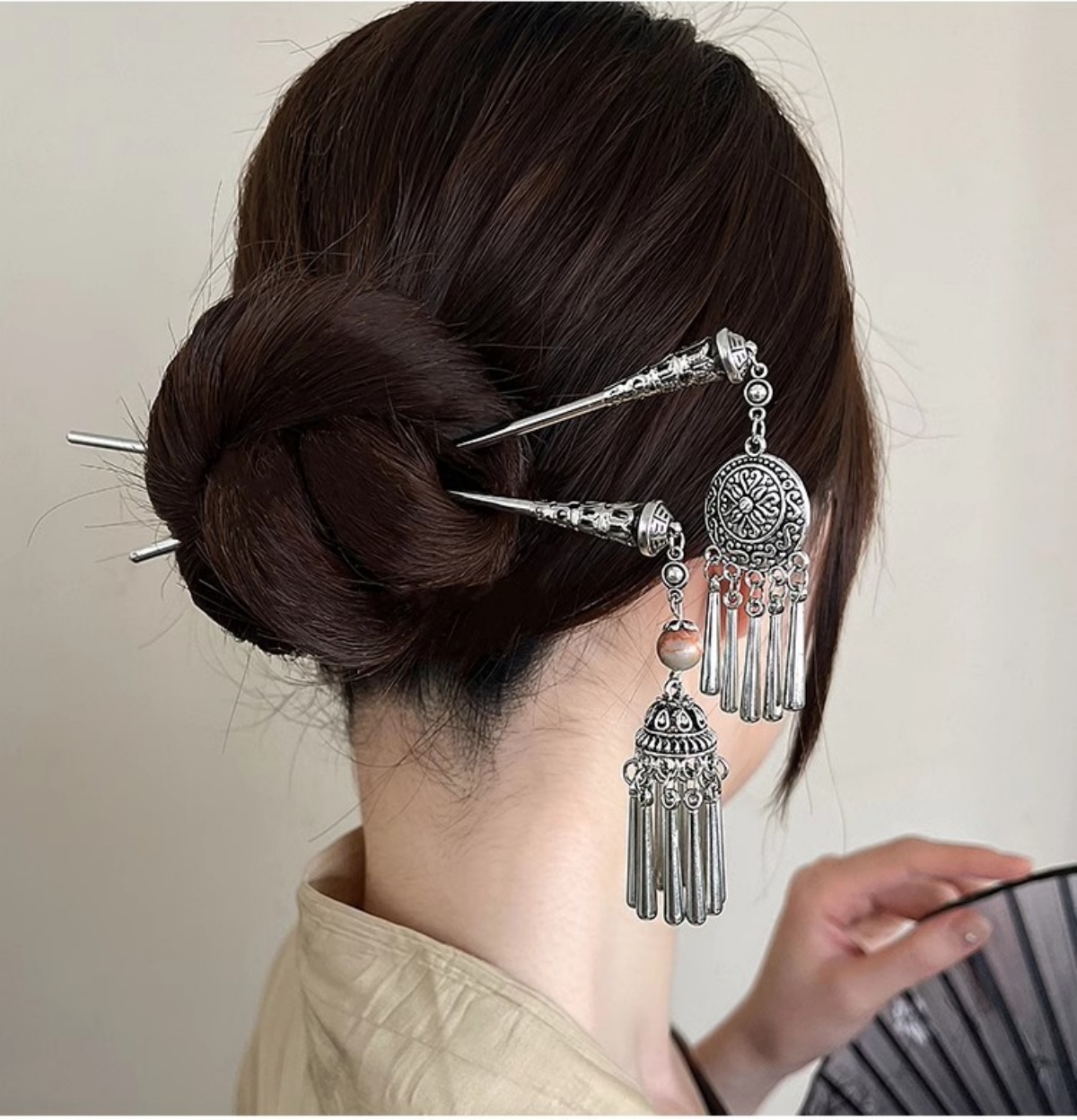 Grampo de cabelo feminino eleg - Vintage Collectible Item avaliação e preço