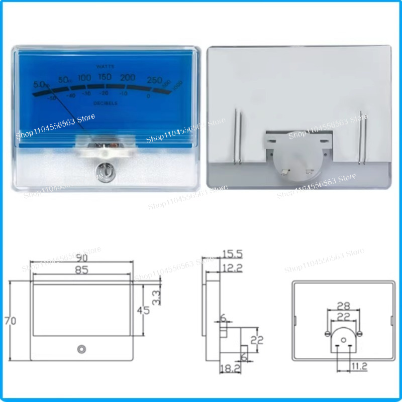 Medidor de Nível VU TN-90 com  - Analog Meter Gauge avaliação e preço