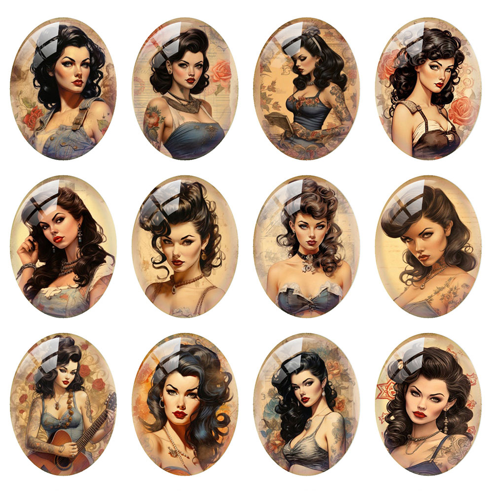 Cabochão de Vidro Vintage com  - Vintage Collectible Item avaliação e preço
