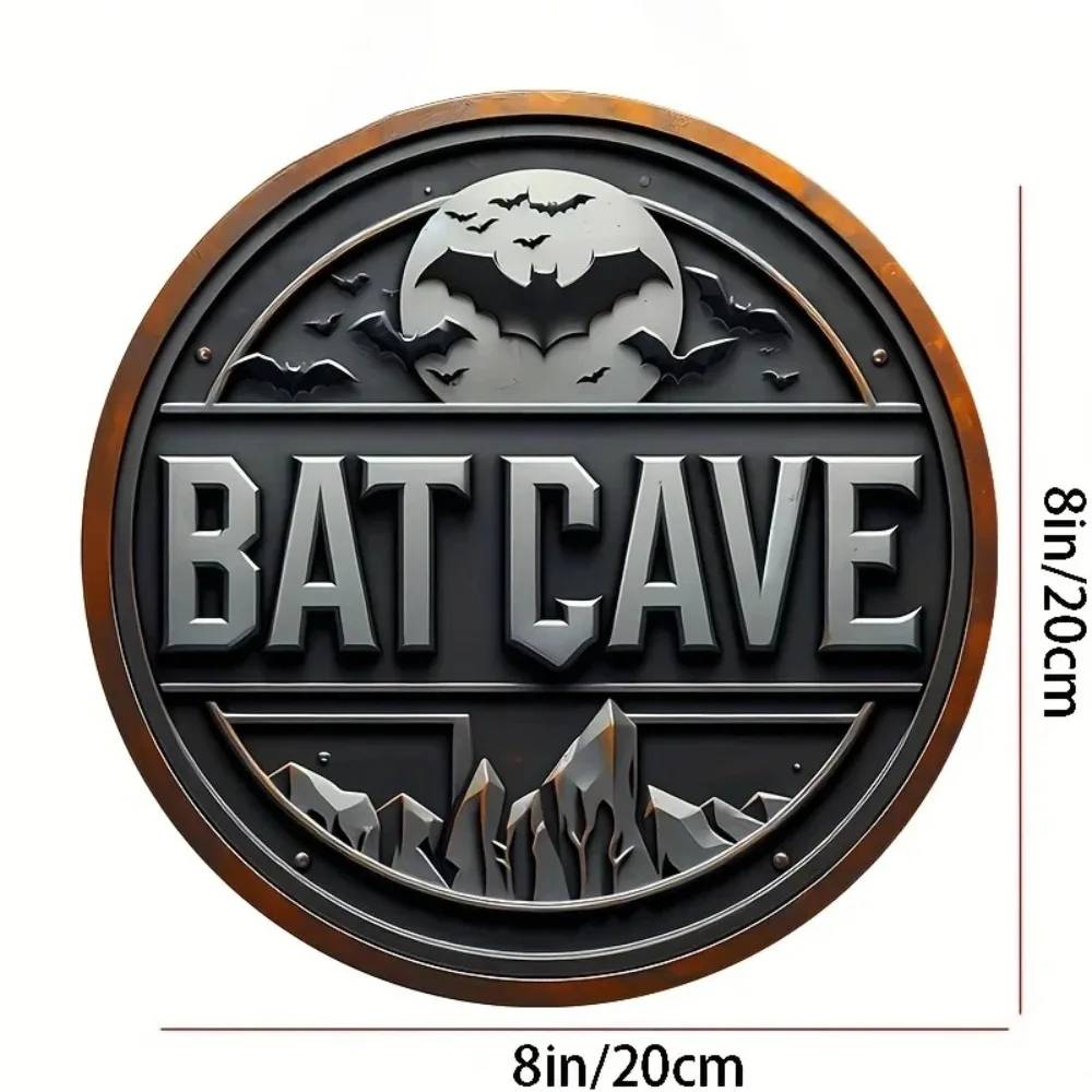 Placa de metal vintage Batcave - Vintage Collectible Plates avaliação e preço