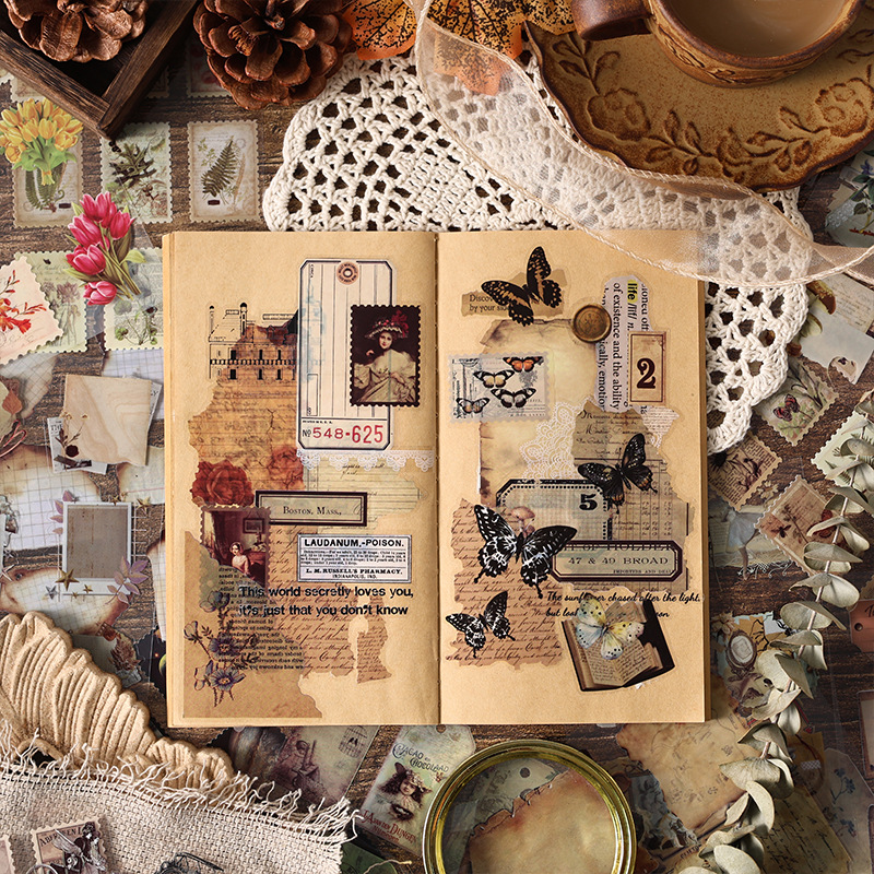 20 Folhas de Adesivos Vintage  - Vintage Collectible Books avaliação e preço