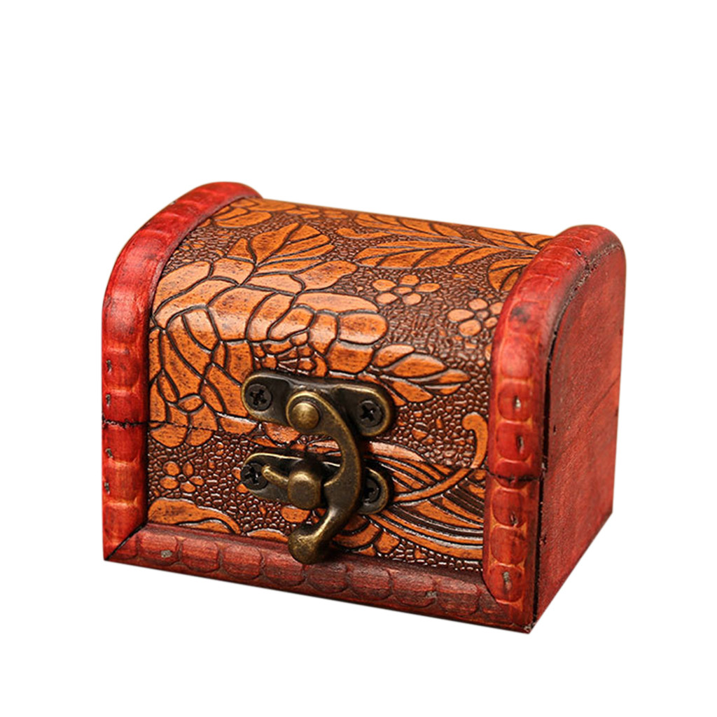 Caixa de joias de madeira vint - Vintage Collectible Item avaliação e preço