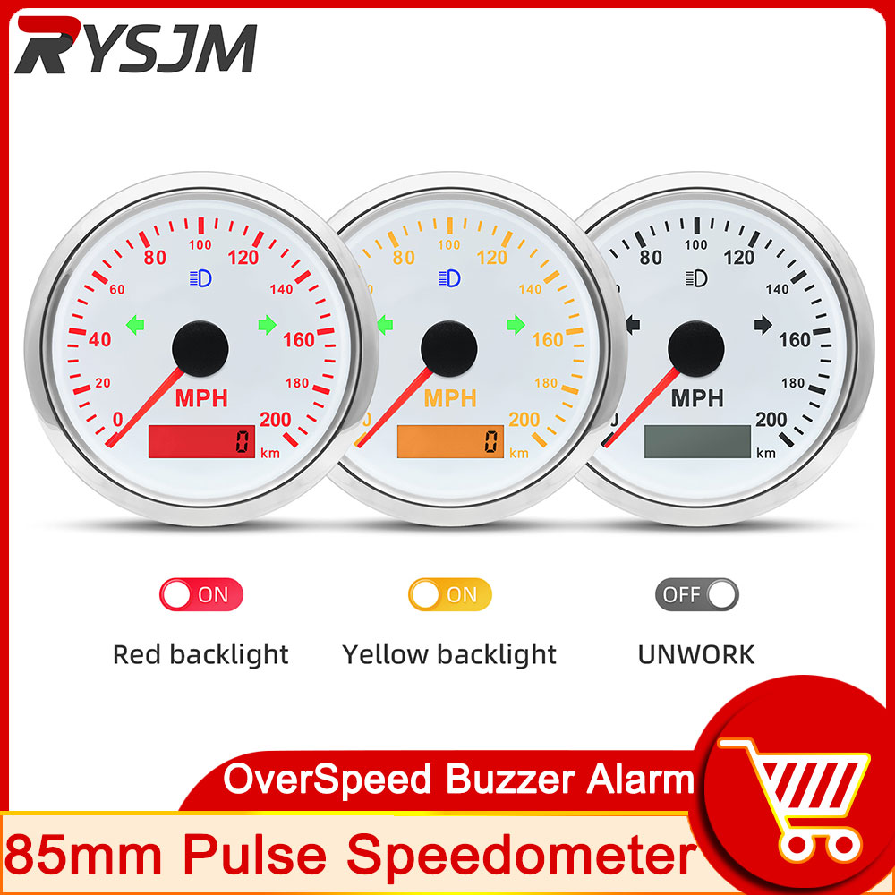 125 200 MPH KMH 85mm Velocímet - Analog Meter Gauge avaliação e preço