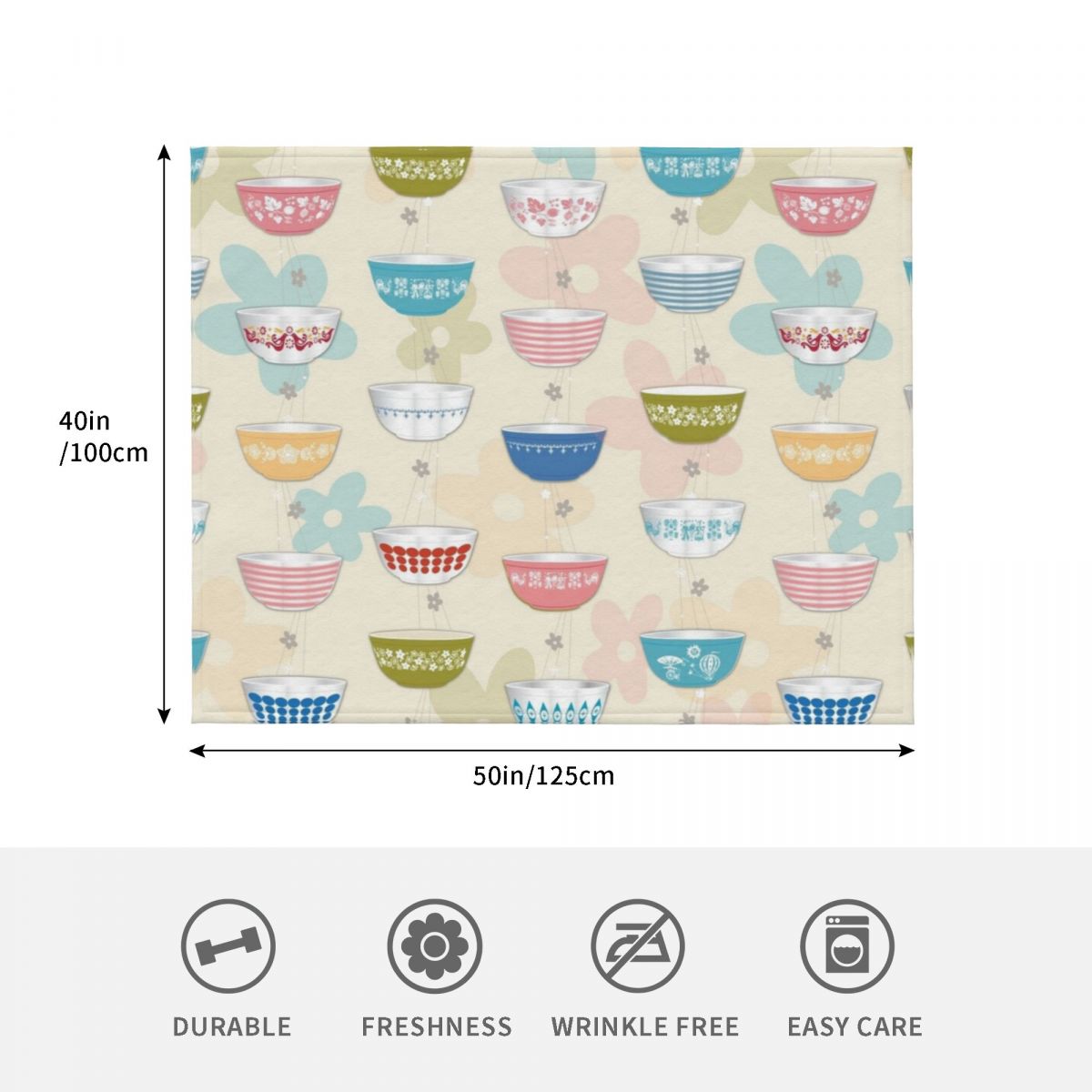 Manta de Luxo com Estampa de T - Vintage Collectible Pyrex avaliação e preço